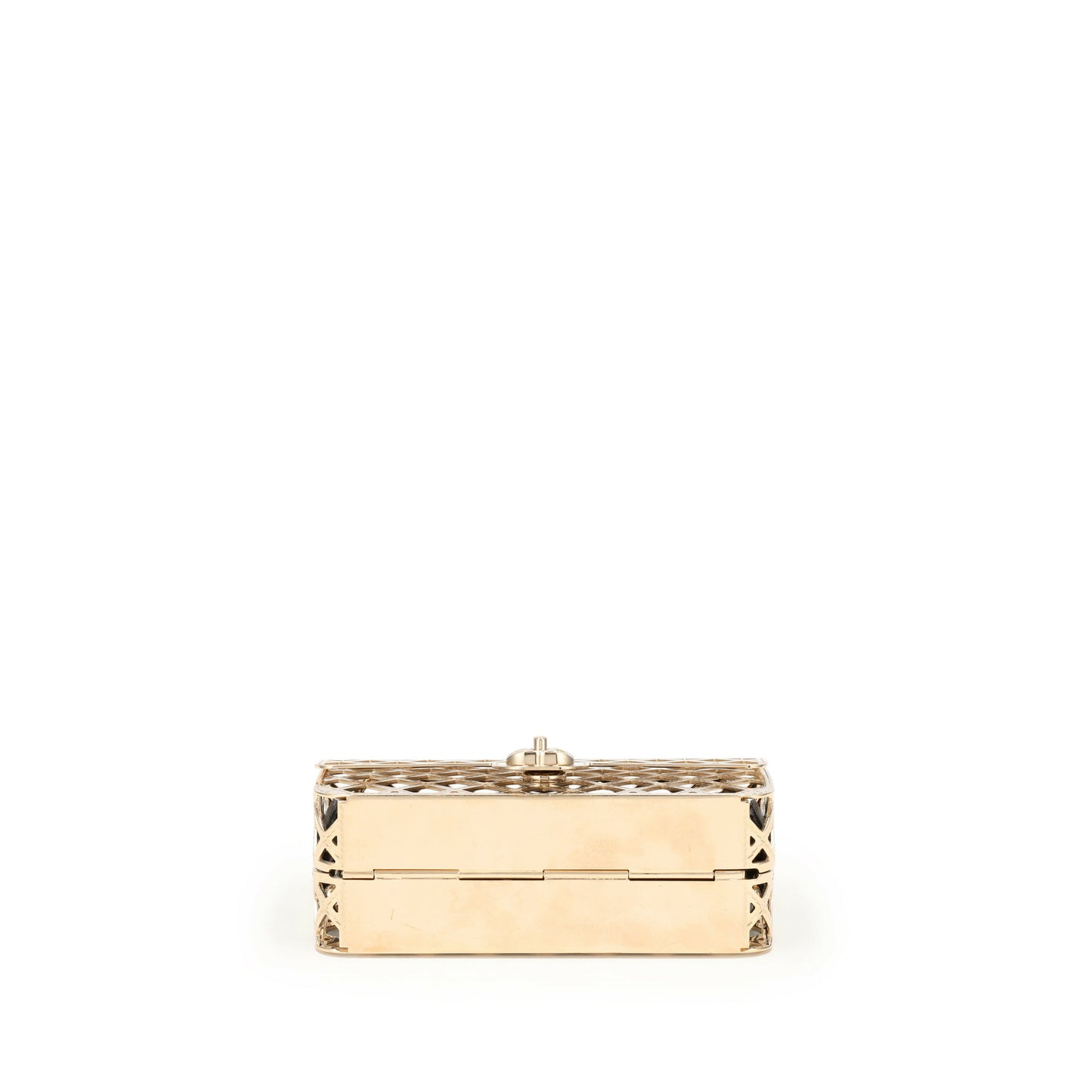 Chanel Gold Metal Mini Cage Flap with Removable Pouch – 2021 Collection