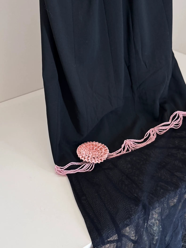 Chanel 03P pink & black dress