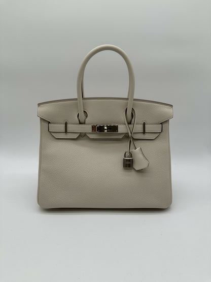 Hermès Birkin 30 Togo Craie PHW Stamp K