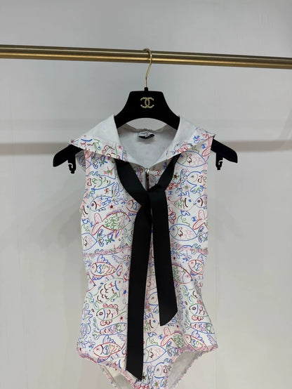 Chanel 25C one-piece swimsuit