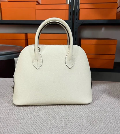 Hermès Bolide 25 Craie Epsom leather palladium hardware