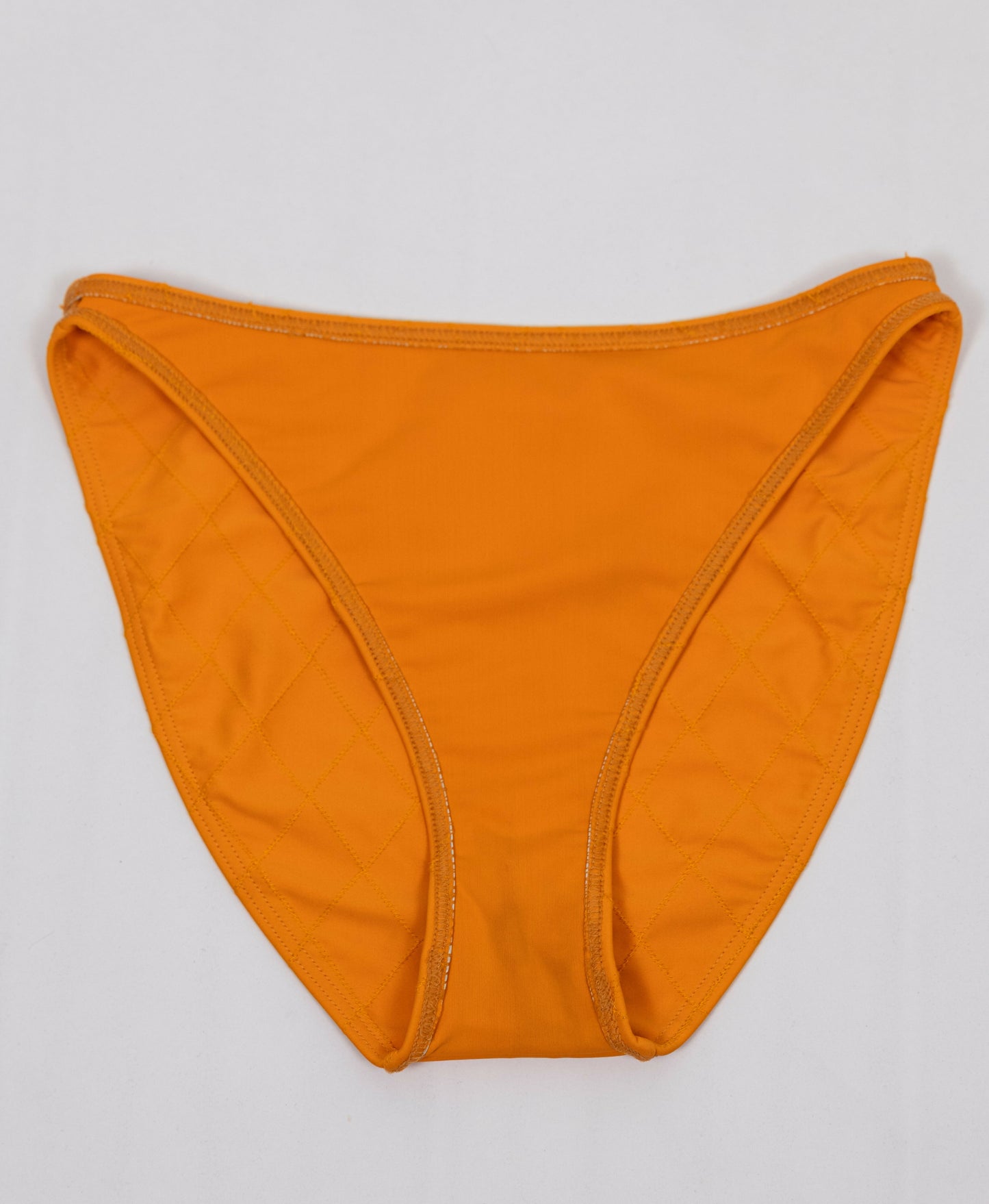 Chanel 1994 Cruise Vintage Orange Logo Quilted Bikini