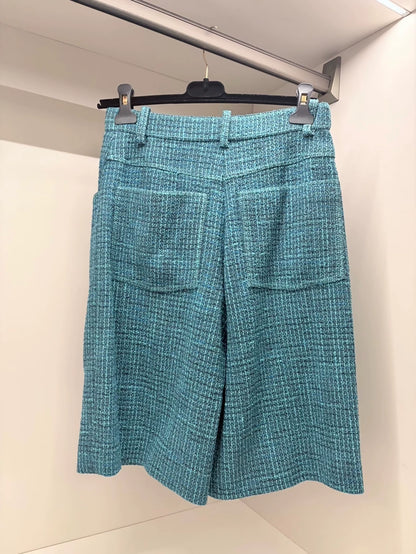 Chanel 22P Blue Tweed pants