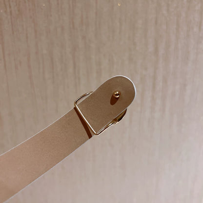 Chanel white double-C pearl belt