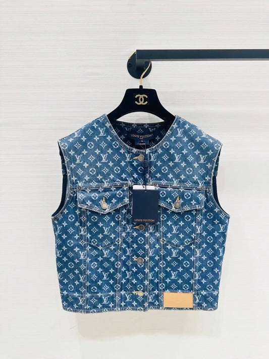 Louis Vuitton 25 denim vest