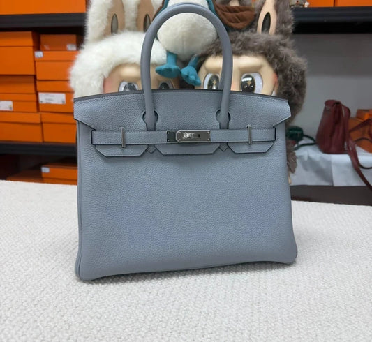Hermès Birkin 30 P0 grey Togo leather palladium hardware