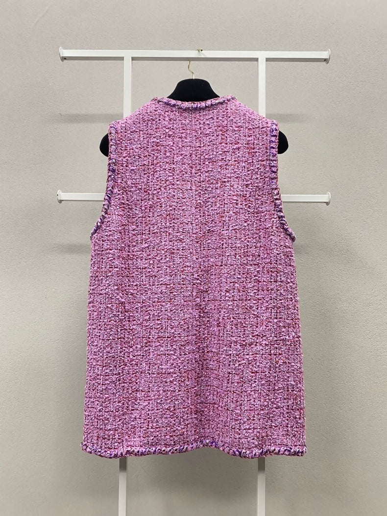 Chanel 22 pink vest jacket