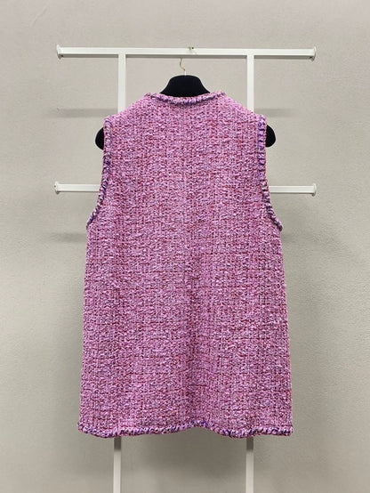Chanel 22 pink vest jacket