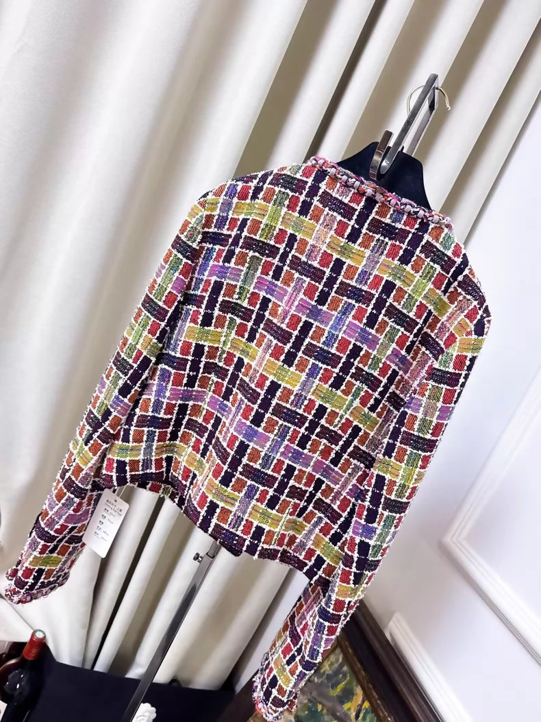 Chanel 23A colorful tweed jacket