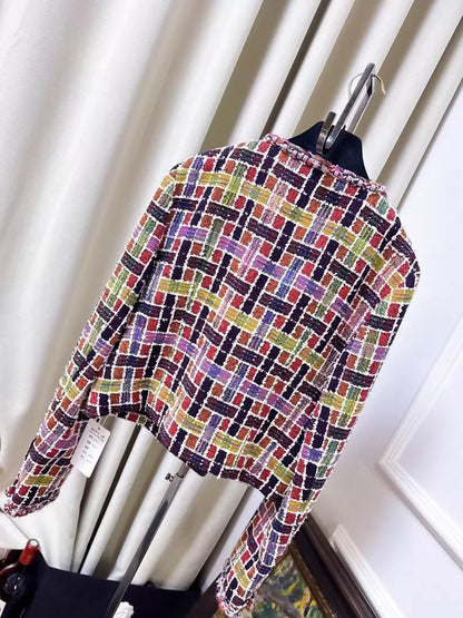 Chanel 23A colorful tweed jacket