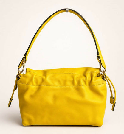 FENDI 2026 Medium Mamma Baguette Yellow Nappa Leather Bag