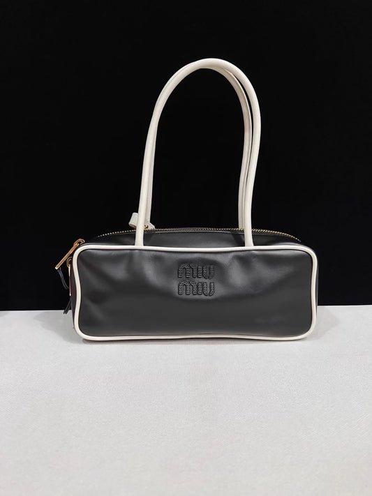 Miu Miu black and white shoulder bag medium size