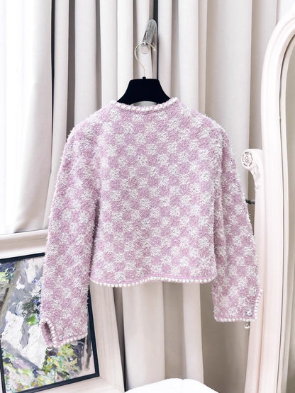 Chanel 23S pink cardigan