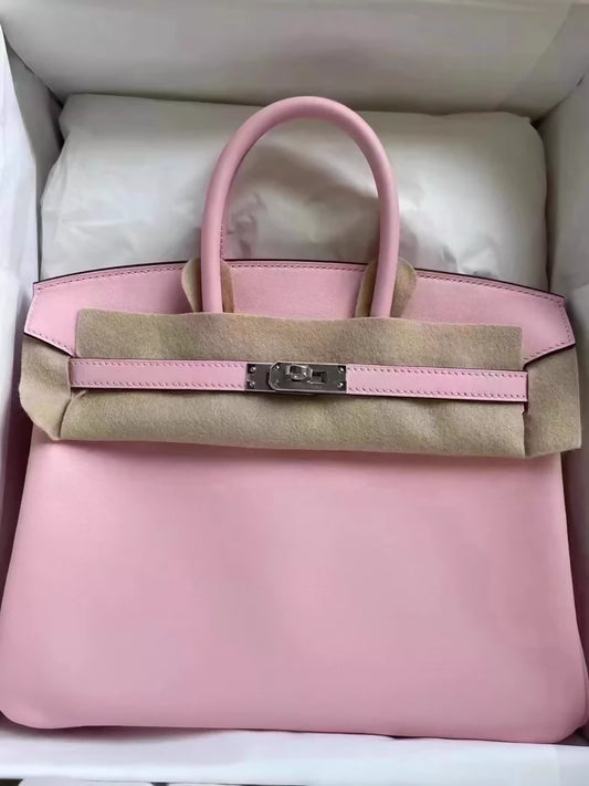 Hermes Birkin 25 3Q  Rose Sakura swift leather palladium hardware