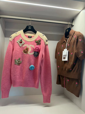 Chanel 22k pink sweater