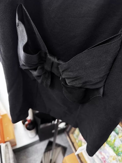 Chanel 23s black bow top