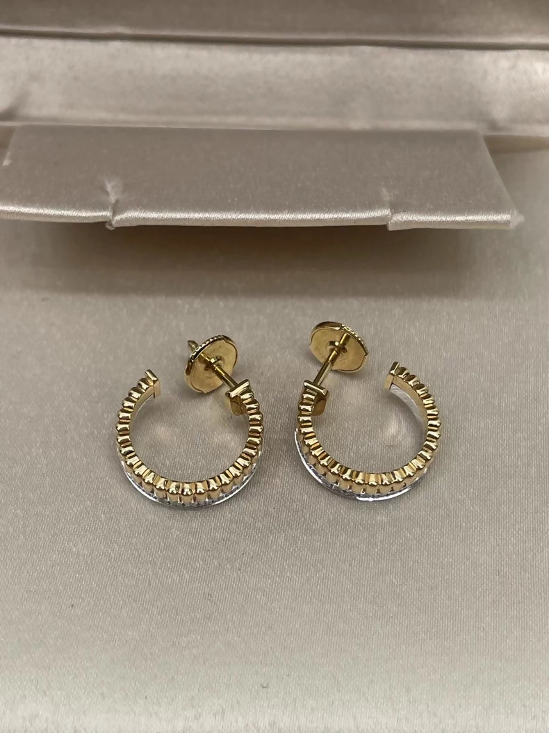 Boucheron 18K Gold Diamond Earrings