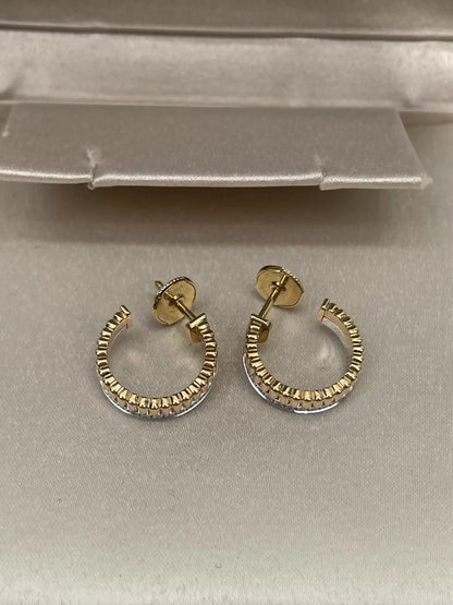 Boucheron 18K Gold Diamond Earrings