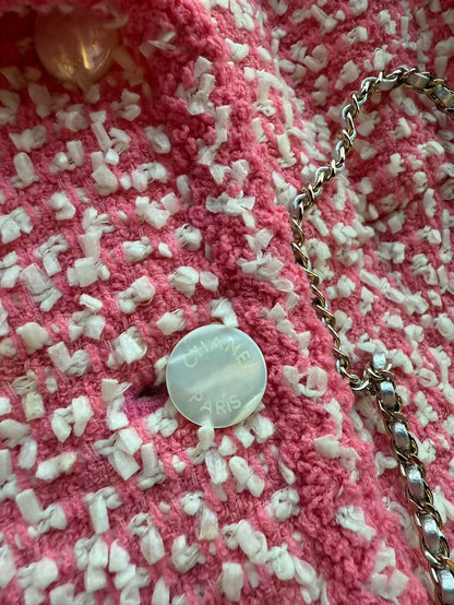 Chanel 96C strawberry pink jacket