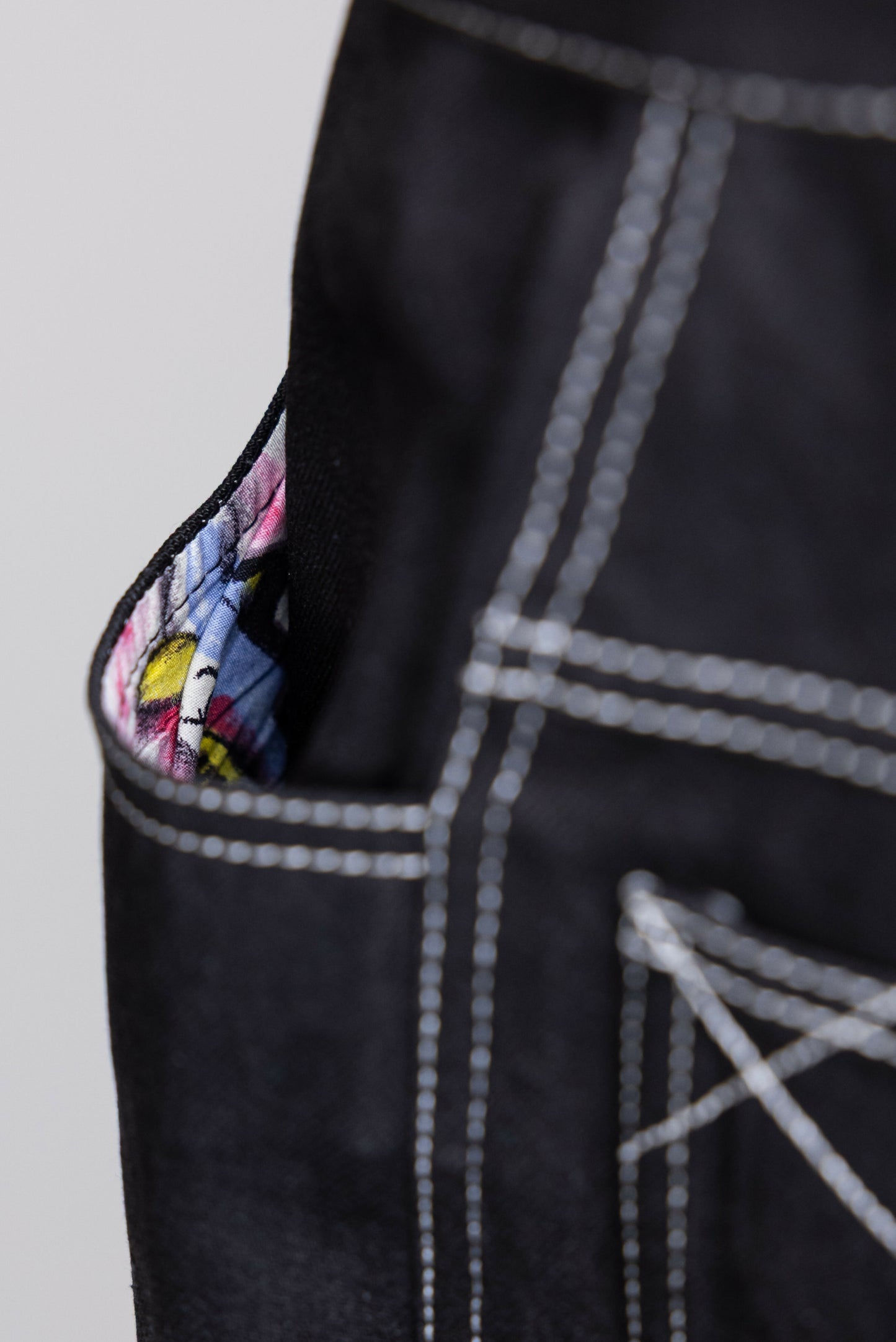 Chanel 1994 Spring/Summer Vintage Black Denim Logo Jeans