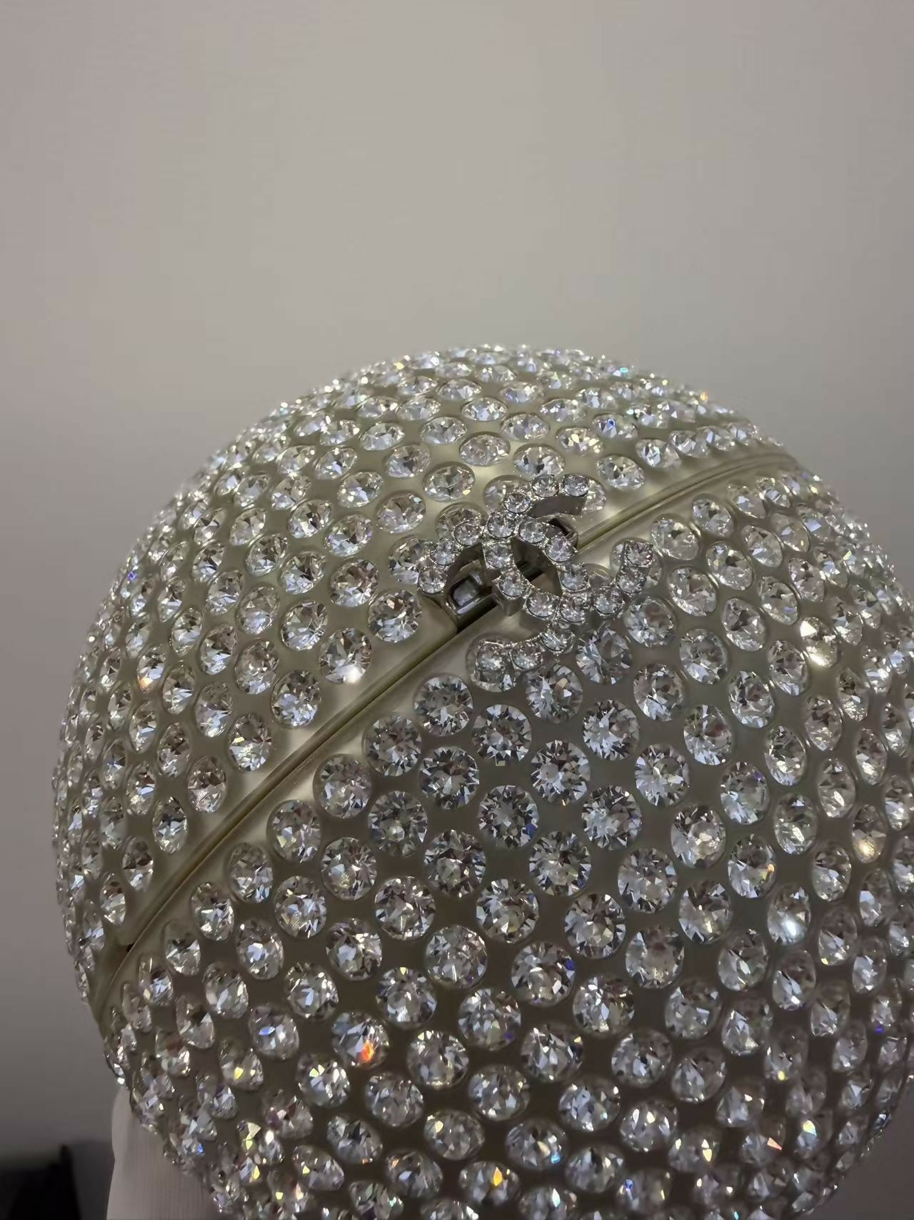 Chanel 2018 Runway Round Crystal Ball evening bag