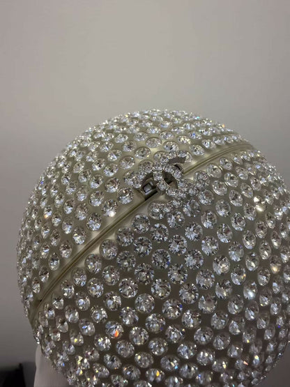 Chanel 2018 Runway Round Crystal Ball evening bag