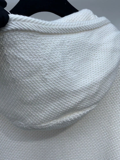 Loro Piana cream-white zip-up hoodie