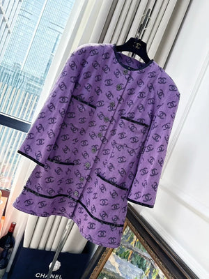 Chanel 22S purple denim jacket