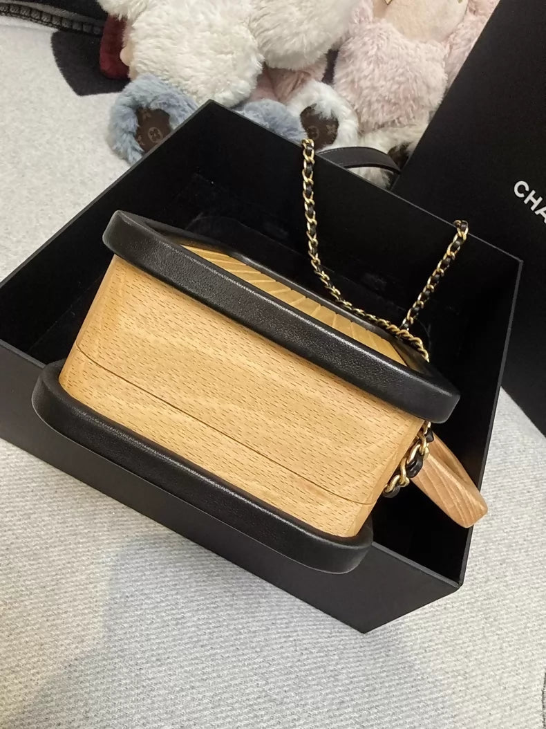 Chanel 22C Square Wooden Bag