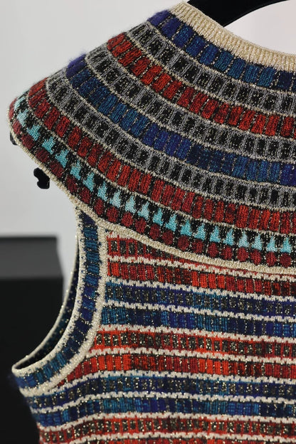 Chanel 19A colorful striped dress