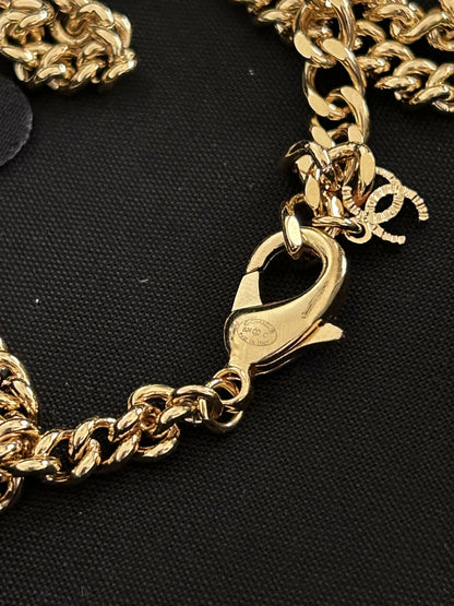 Chanel basketball necklace