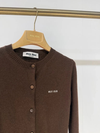 Miu miu Old Money Brow Cashmere Cardigan