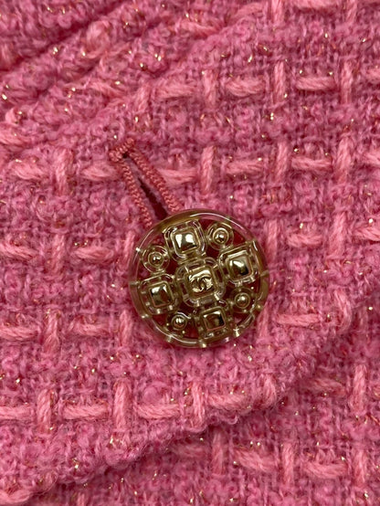 Chanel 2020 pink tweed jacket