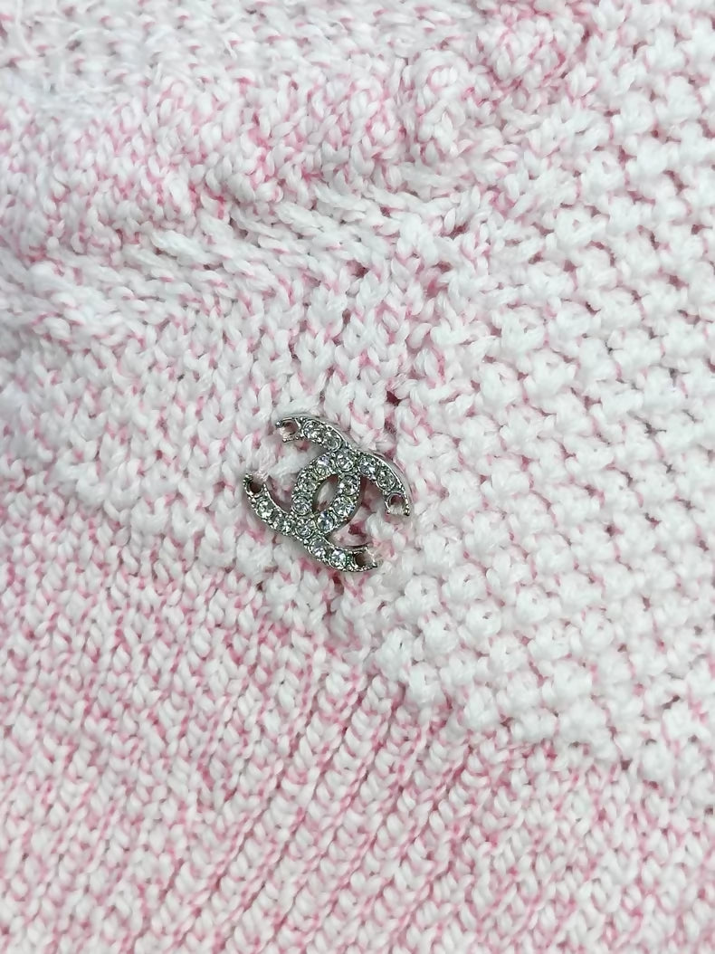 Chanel 23S pink knit top