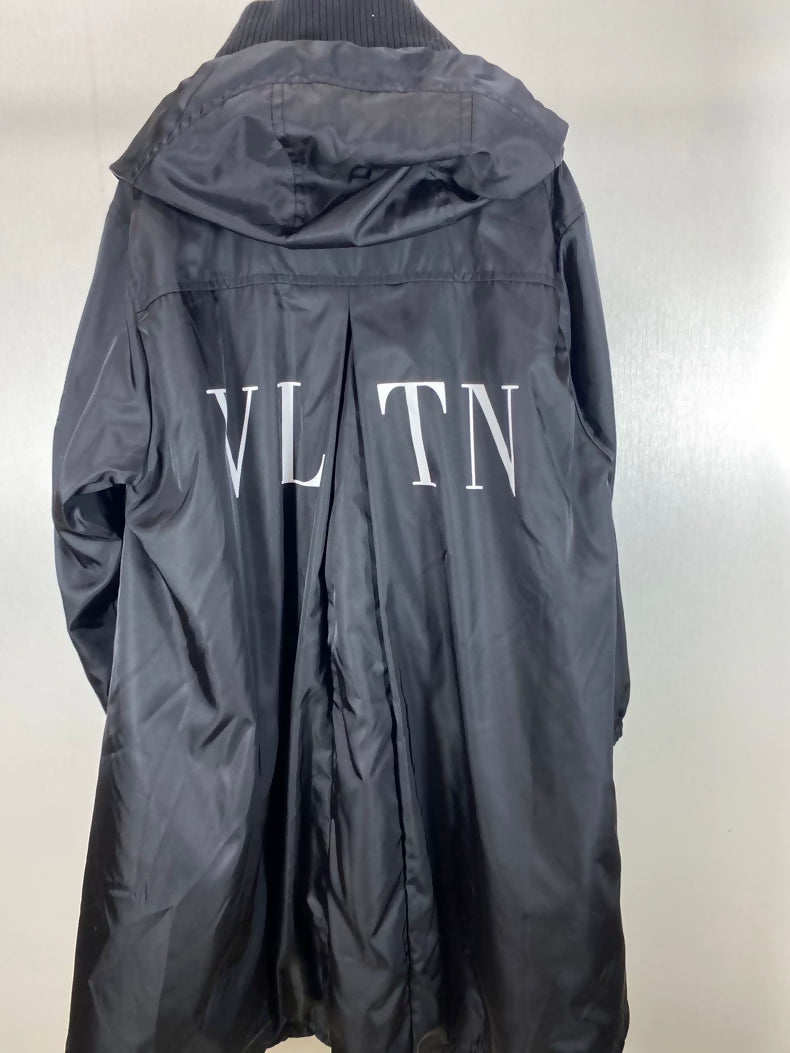 Valentino letter-print zip-up jacket