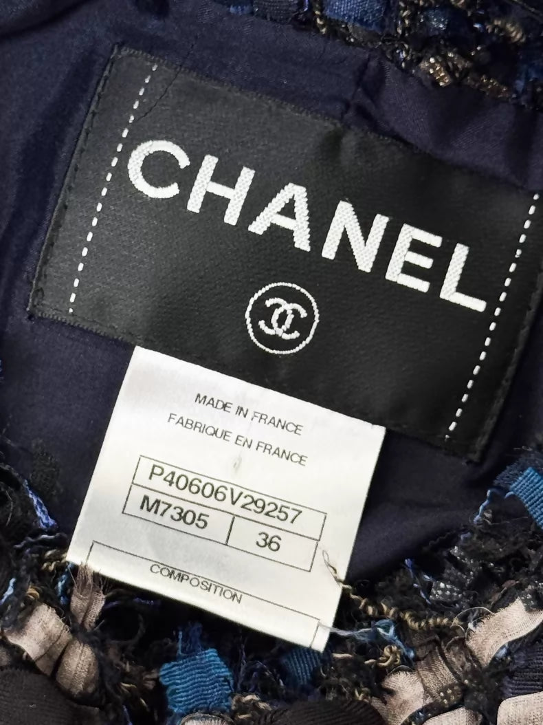 Chanel 11P Blue tweed Jacket