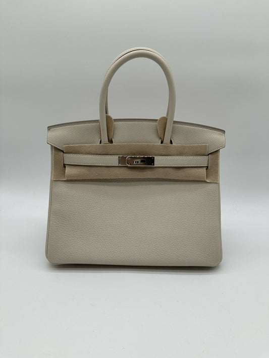 Hermès Birkin 30 Togo Craie PHW Stamp K
