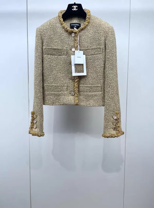 Chanel 26S gold tweed jacket