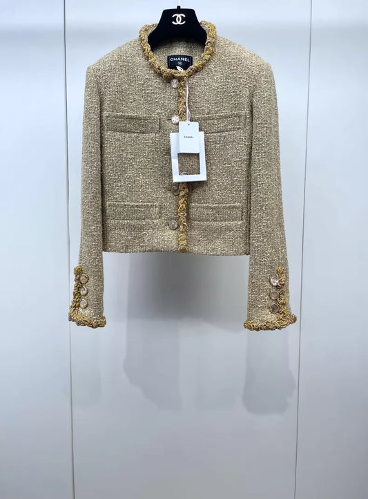 Chanel 26S gold tweed jacket