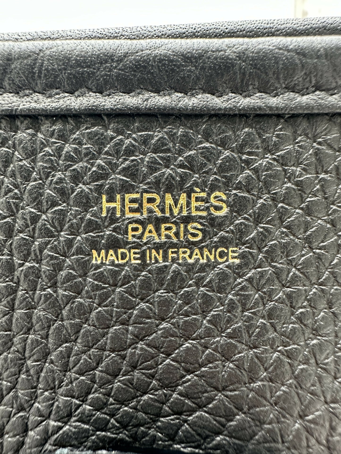Hermès Evelyne III 29 Black GHW Stamp K