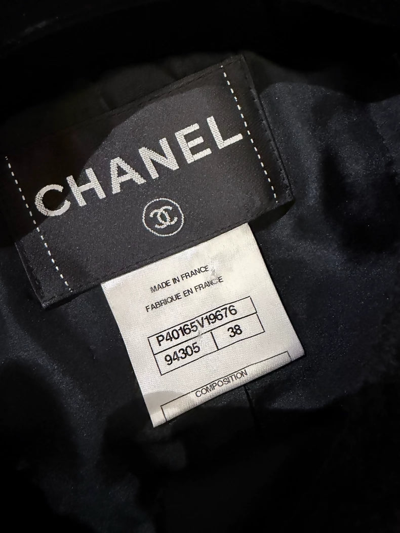 Chanel 11S Black Tweed Jacket