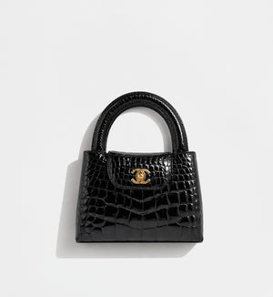 Chanel Vintage Black Alligator Mini Kelly — Ultra-Rare House Exotic