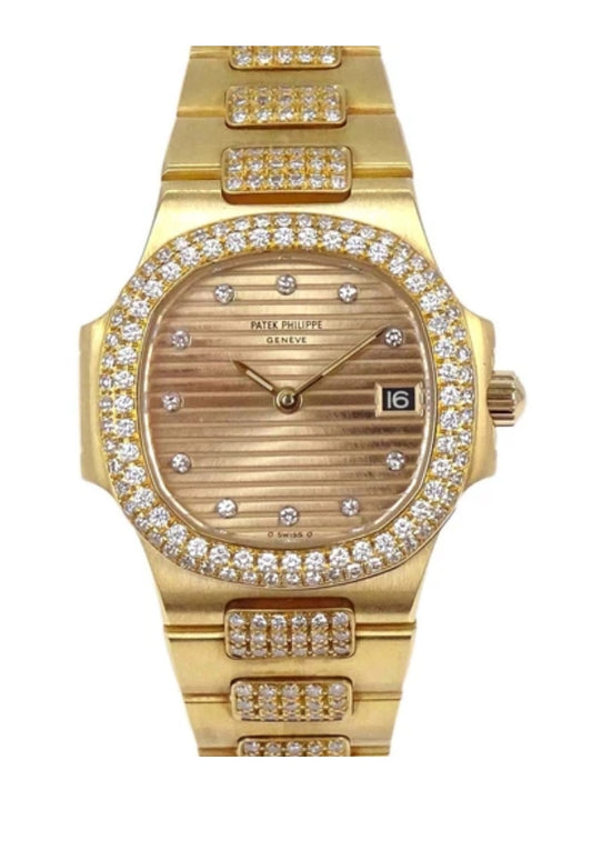 Patek Philippe Nautilus Mini 28mm Ref.4700/53 Quartz Watch 18KYG Diamond