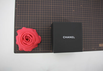 Chanel G26C Fabric Red Camellia Brooch