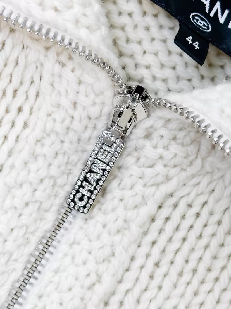 Chanel 24N  Beige Wool Cardigan