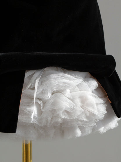 vivienne westwood vintage fall 1991 black velvet white tulle bustle skirt 5