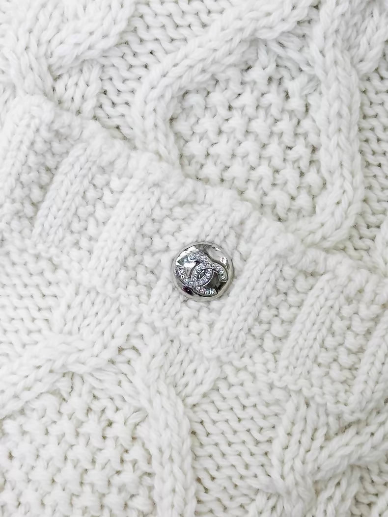 Chanel 24N  Beige Wool Cardigan