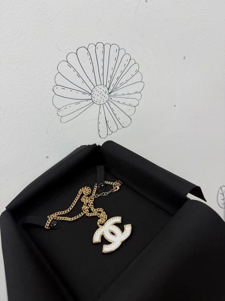 Chanel 24A double C necklace