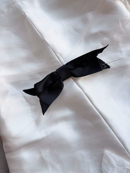 Chanel 2018 White Silk Bow Dress