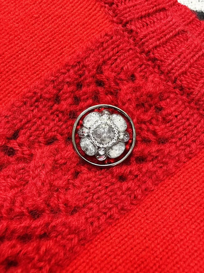 Chanel 24A Red Knit sweater
